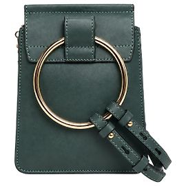 Chloé Sac crossbody Faye Mini Bracelet en daim bleu et cuir