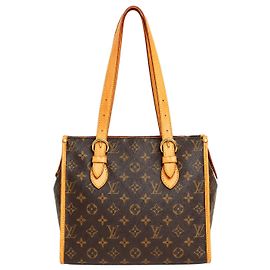 Louis Vuitton Bolso tote Popincourt Haut de lona Monogram marrón