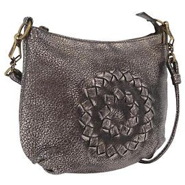 Bottega Veneta INTRECCIATO Shoulder Bag Leather Silver 196484