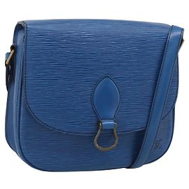 LOUIS VUITTON Epi Saint Cloud GM Shoulder Bag Toledo Blue M52195 LV