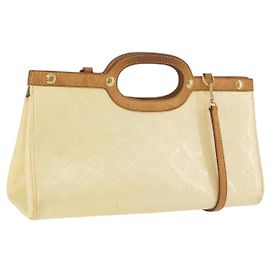 LOUIS VUITTON Monogram Vernis Roxbury Drive Bag 2Way Perle M91374 LV