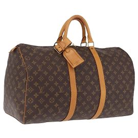 LOUIS VUITTON Monogram Keepall 50 Boston Bag M41426 LV