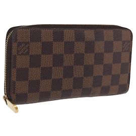 LOUIS VUITTON Damier Ebene Zippy Wallet Long Wallet N41661 LV