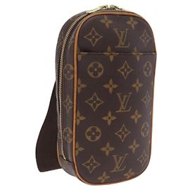 LOUIS VUITTON Monogram Pochette Gange Shoulder Bag M51870 LV