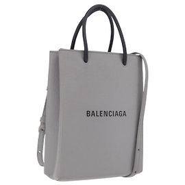 Balenciaga Hand Bag Leather 2way Gray Silver 693805