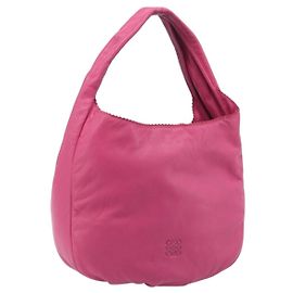 LOEWE Vient 30 Shoulder Bag Leather Pink