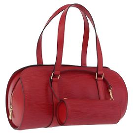 LOUIS VUITTON Epi Soufflot Hand Bag Red M52227 LV