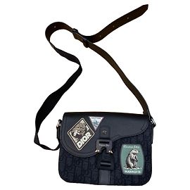 Borsa Dior Saddle in tela monogram e pelle con patch