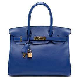 Hermès Blue Togo Birkin Retourne 30
