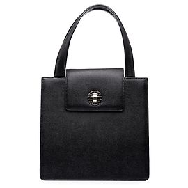Bulgari  mala Bvlgari em couro de bezerro grão preto