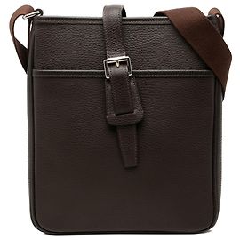 Borsa a tracolla Burberry in pelle marrone