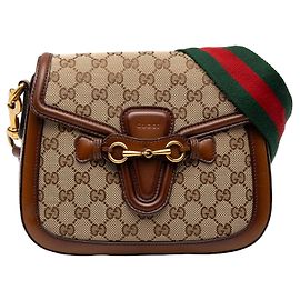Gucci Borsa a Tracolla Lady Web Media in Tela GG Beige