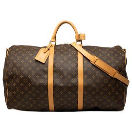 Louis Vuitton Brown Monogram Keepall Bandouliere 60
