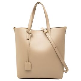 Autre Marque Saint Laurent Toy Leather North South Shopping Tote Beige
