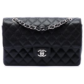 Chanel Black Medium Classic Caviar Double Flap