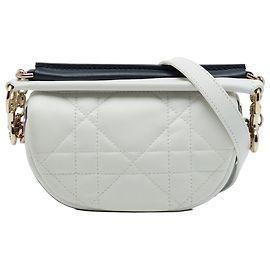 Dior Vibe Hobo em micro pele de cordeiro Cannage branco