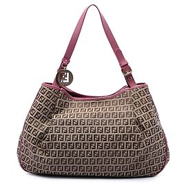 Borsa Tote Fendi Beige Zucchino Canvas