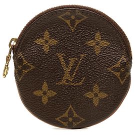 Porte-monnaie rond Louis Vuitton Brown Monogram