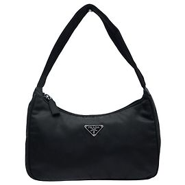 PRADA RE-EDITION 2000 HANDTASCHE 1NE515RDH0 SCHWARZES NYLON-GEWEBE MINI HOBO BAG