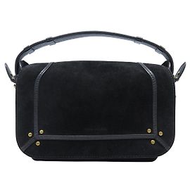 BOLSO DE MANO JEROME DREYFUSS PEPITO S 3664884108367 GAMUZA NEGRA TOTE HAND BAG