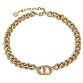 NUEVO COLLAR CHRISTIAN DIOR CHOKER 30 MONTAIGNE 38-45CM METAL DORADO NECKLACE