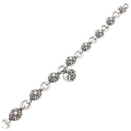 Chrome Hearts #1 CROSS/B W/HEART 925 Bracelet