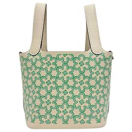Hermès Sac à main HERMES Picotin Lock Micro en cuir VoSwift
