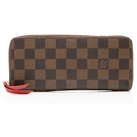 Portafoglio Louis Vuitton Damier Ebene Clemence