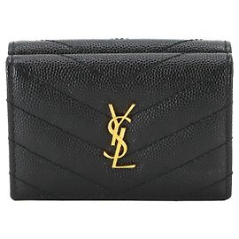 Autre Marque Saint Laurent Cassandra Origami Tiny Wallet
