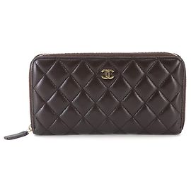 Portafoglio lungo con zip Chanel Matelasse Classic