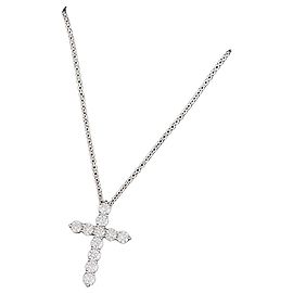 Collana Tiffany & Co. Platino e Diamanti a Croce