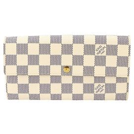 Louis Vuitton Damier Azur Portefeuille Sarah Bi-fold Long Wallet