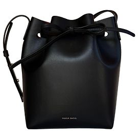 Sac seau Mansur Gavriel bucket en cuir noir