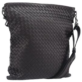 Bottega Veneta Borsa a tracolla Intrecciato in pelle marrone