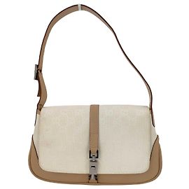 Gucci Jackie Flap Canvas and Leather