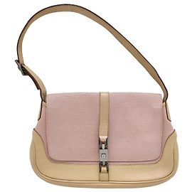 Gucci Jackie Flap Canvas and Leather
