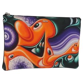 Pochette Christian Dior Nylon Arancione
