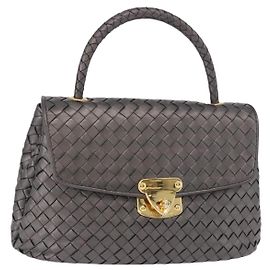 Bottega Veneta Intrecciato Borsa Grigia