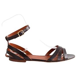 Michel Vivien Sandalen aus braunem Leder