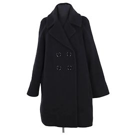 Sonia Rykiel Wollmantel Schwarz