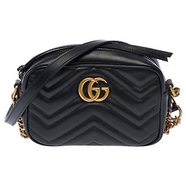 GUCCI Marmont Tasche aus schwarzem Leder - 104055