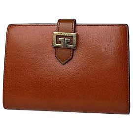 Vintage Givenchy 4G Logo Bifold Wallet Late 1970s Brown