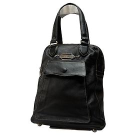 Borsa strutturata Vintage Jean Paul Gaultier con manico primi anni 2000s Nera