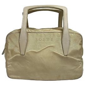 Vintage Loewe Bifold Bag Cream Silver Late 1990s