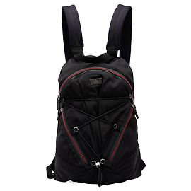 Gucci Nylon-Rucksack in Schwarz mit Web-Streifen