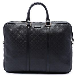 Borsa business Gucci Diamante in pelle di vitello nera