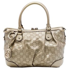 Borsa Satchel Gucci Guccissima Sukey Oro