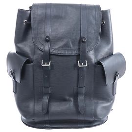 Zaino Louis Vuitton Christopher PM in pelle Epi Nero M50159