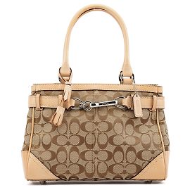 Coach Borsa Tote Hamptons Signature 8K06 Beige Tan