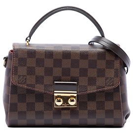 Borsa Louis Vuitton Damier Ebene Croisette Marrone